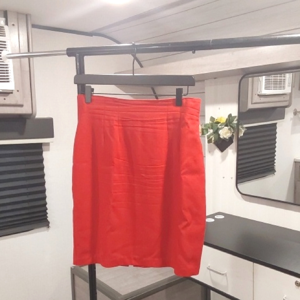 Elegant Red Mini Skirt By Forwear New York Size 10